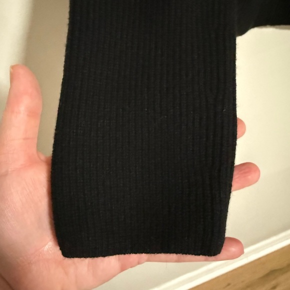 Vineyard Vines Black Wool Cashmere Ribbed Sweater Jacket Size Medium NWT - Picture 6 of 10